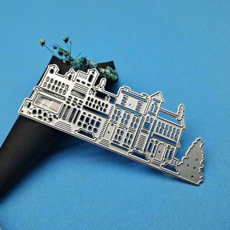 Christmas House Tree Metal Cutting Dies Stencil DIY Scrapbooking Album Paper