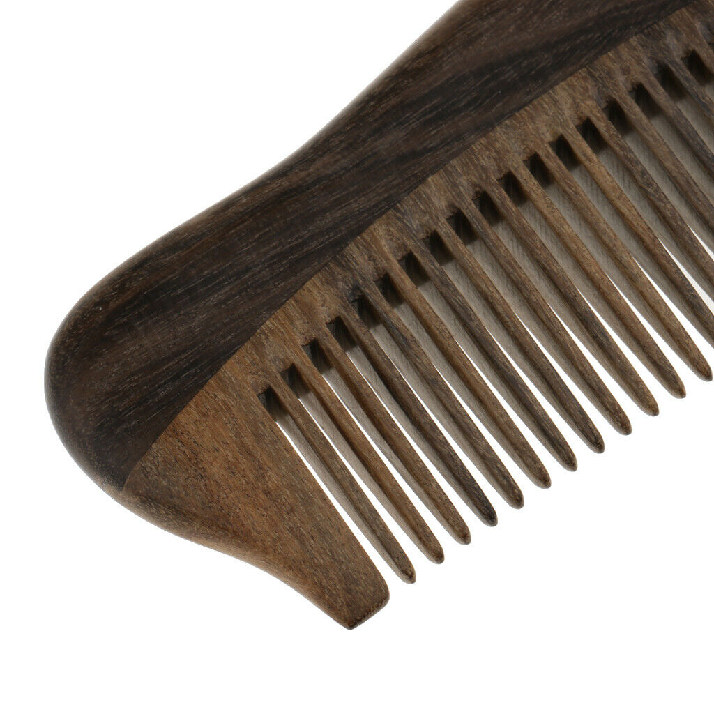Chacate Preto Handheld Fine Teeth Hair Brush Anti-Static Scalp Massage Comb 13-3