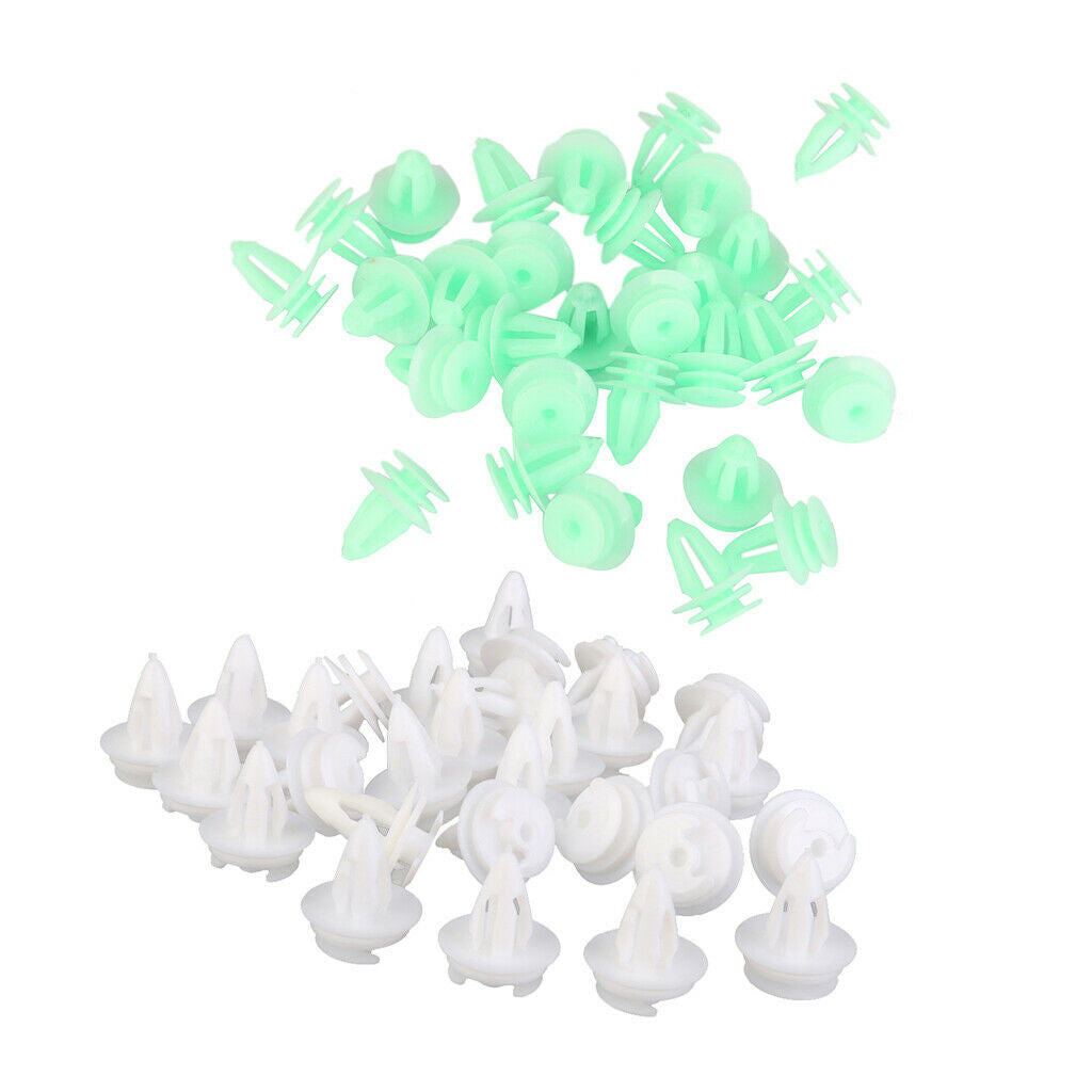 60Pcs Nylon Door Trim Panel Retainer Clips Panel Clip for BMW 51411973500