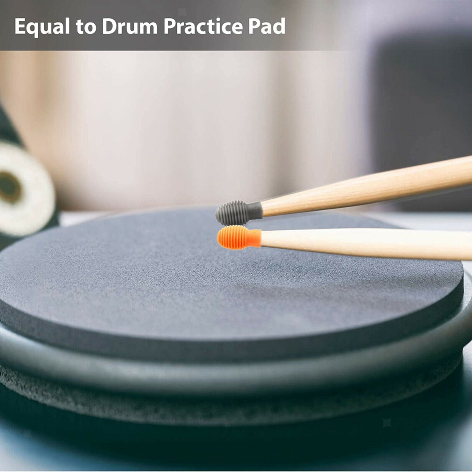 Drumstick Head Sleeves Musical Instruments Accessory 17x33cm Portable Orange