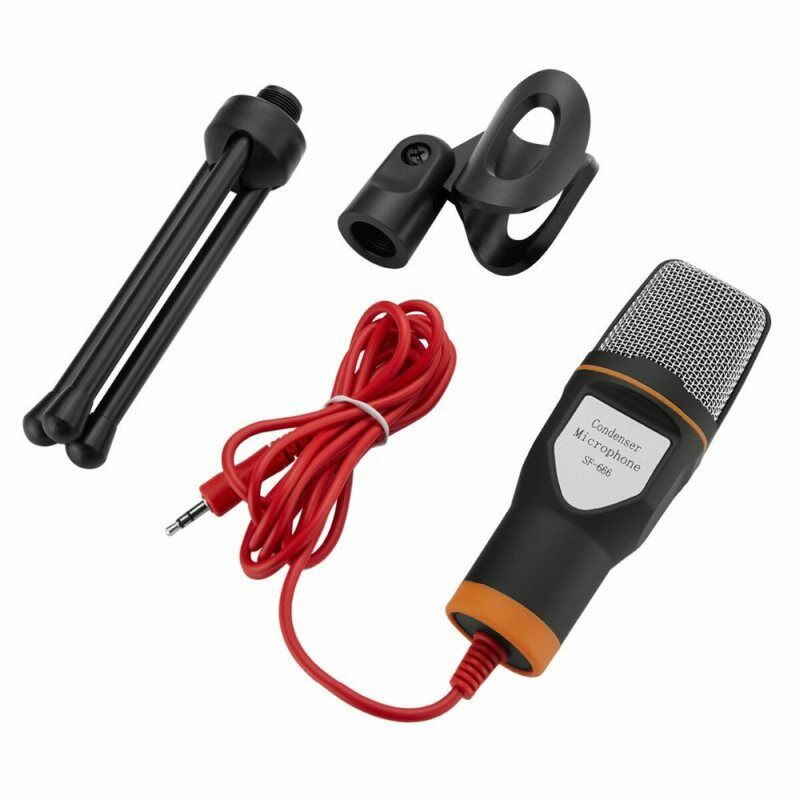 Metal USB Condenser Recording Microphone For Laptop KTV Studio Recording Vocals