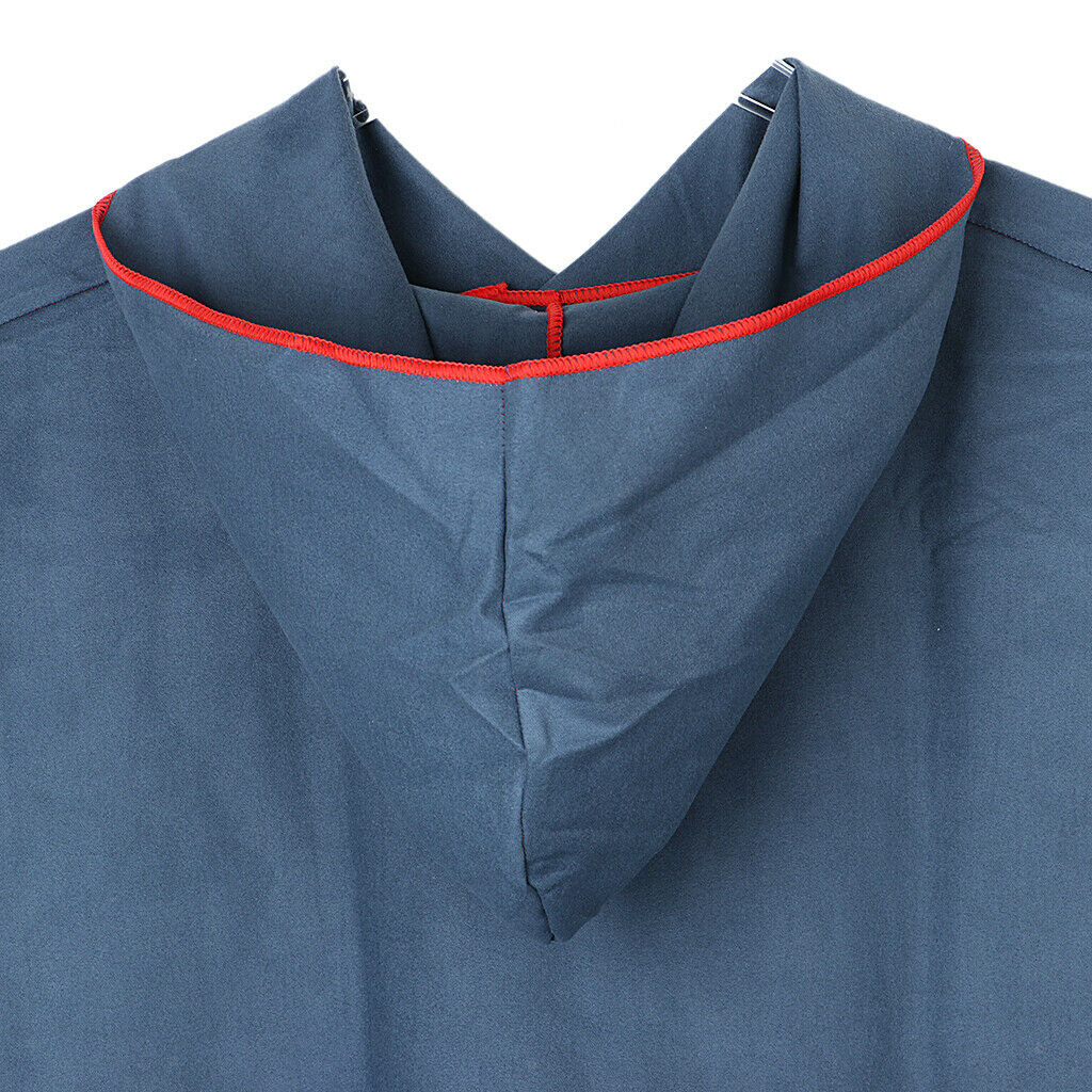 Beach Surf Poncho Surfing Bathing Wetsuit Changing Towel Robe Navy Blue