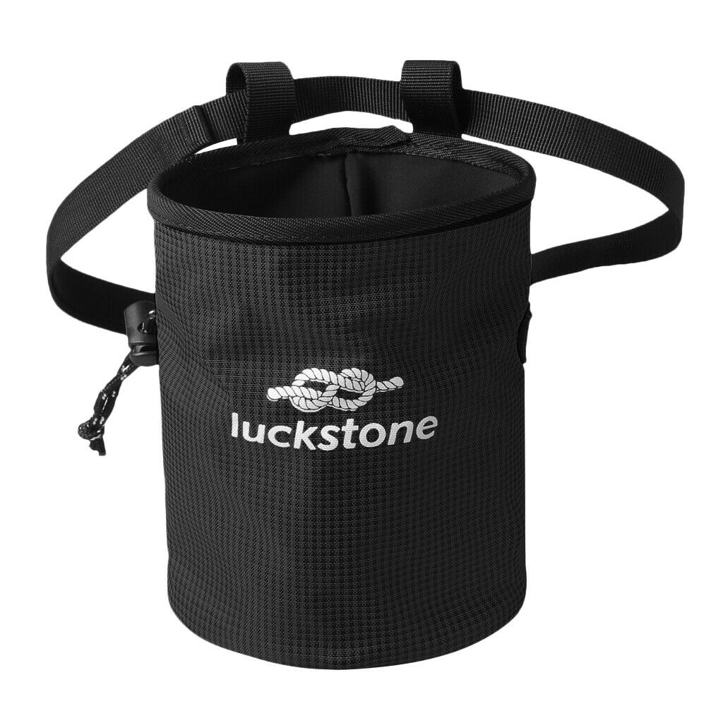 Climbing Chalk Bag with Belt + 1 Pair Non-slip Gloves for Climbing Gymnastics