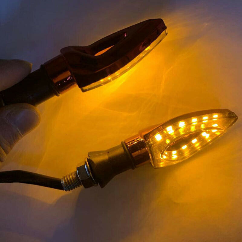 Universal Motorcycle Bike LED Flashing Turn Signal Lamp Indicator DRL Taillights