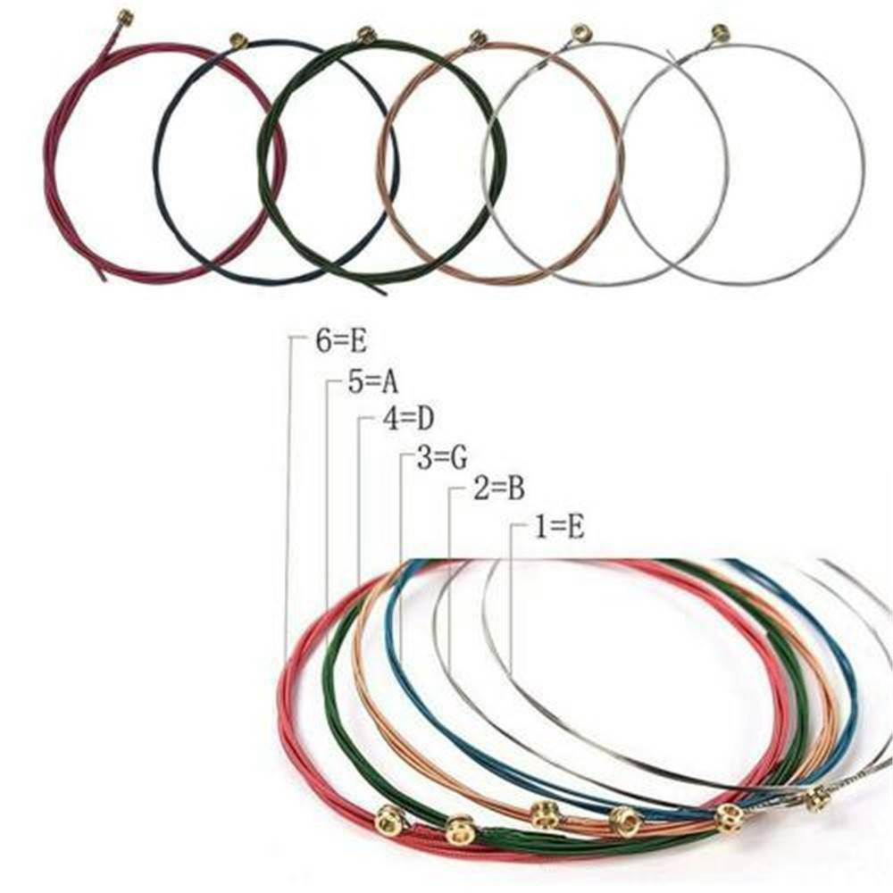 6 PCS Acoustic Guitar Strings Sets Phosphor Bronze & Steel Strings Kit AU