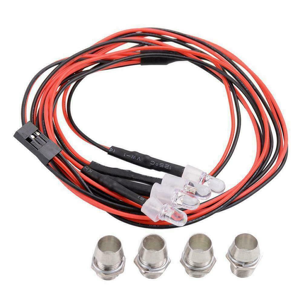 4 LED Light Kit Truck Lights Headlights Taillight RC 1/8 Car 1/10 F5O0 Sale