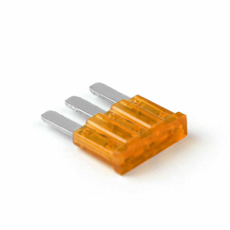1 × Micro3 Fuse Automotive ATL 3 Prong Blade Fuse Holder + 5 × 5A Micro3 Fuse SP