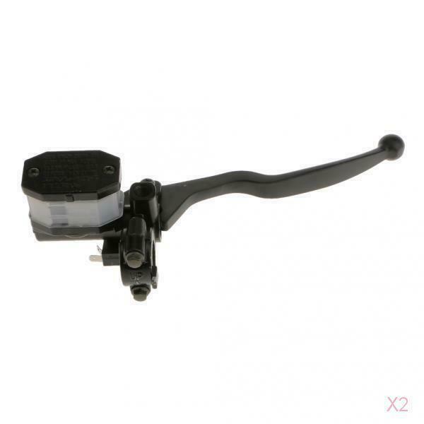 2pcs Kits Black Brake Master Cylinder With Lever Motorcycle Accessories