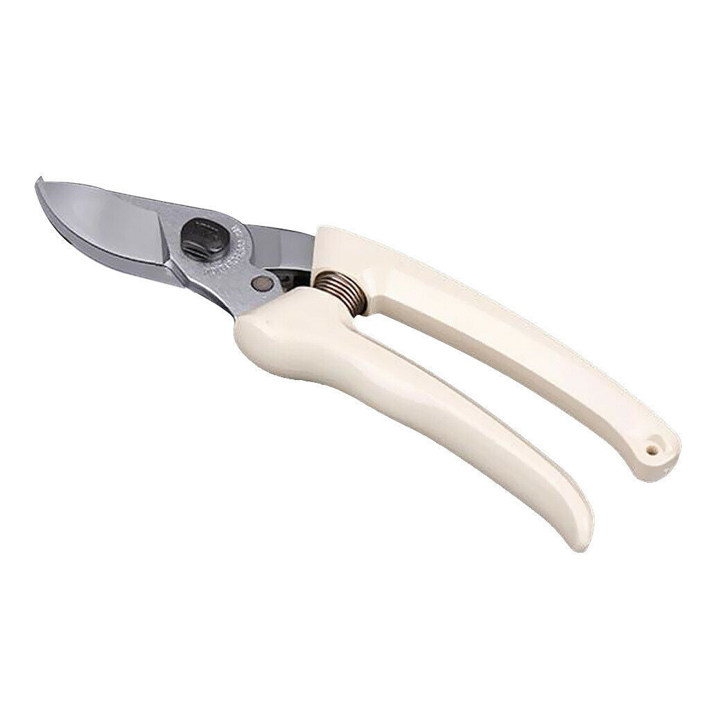 Garden Pruning Shear Curved Plant Scissor Garden Trimmer High Quality White
