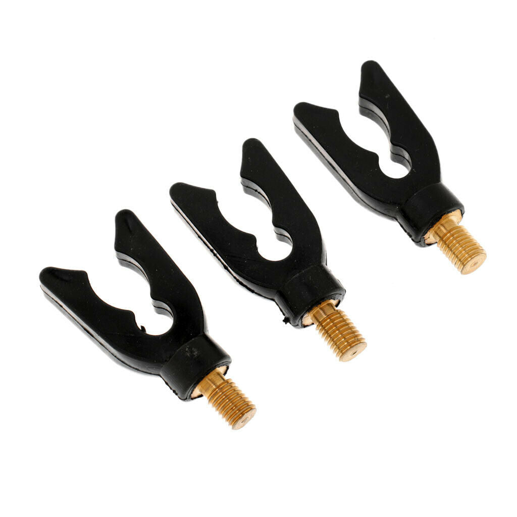 3Pcs Carp Fishing Rod Holder Black Fishing Rod Pod Rest Gripper Holder