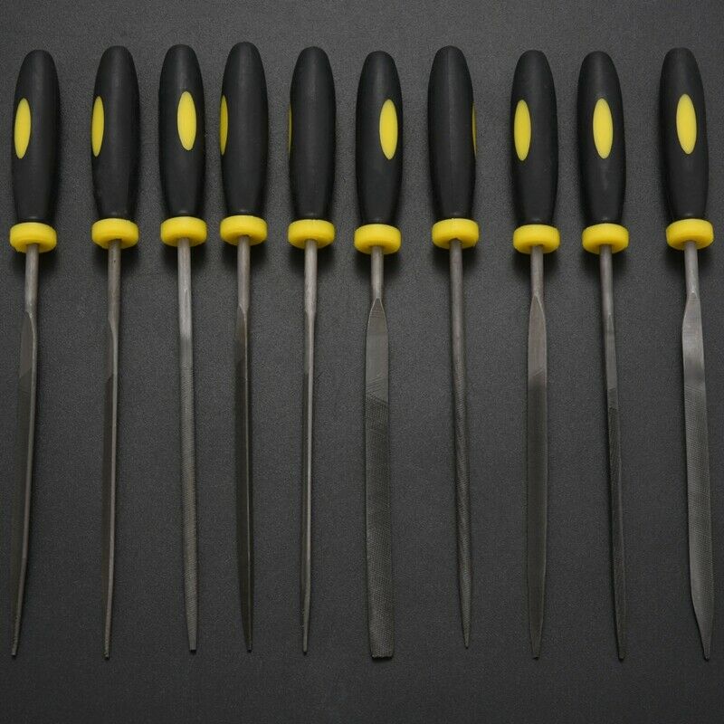 10 Pieces Of 3x140mm Needle File Set For Jeweler Woodcarving Craft Metal GlassP8