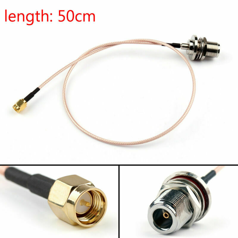 50cm RG316 Cable N Female Jack Bulkhead To SMA Male Plug Straight Pigtail 20in A