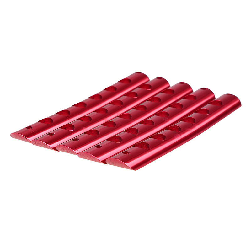5PCS Aluminum Door Handle Grab Trims Insert Cover Red For 07-17 Jeep Wrangler JK