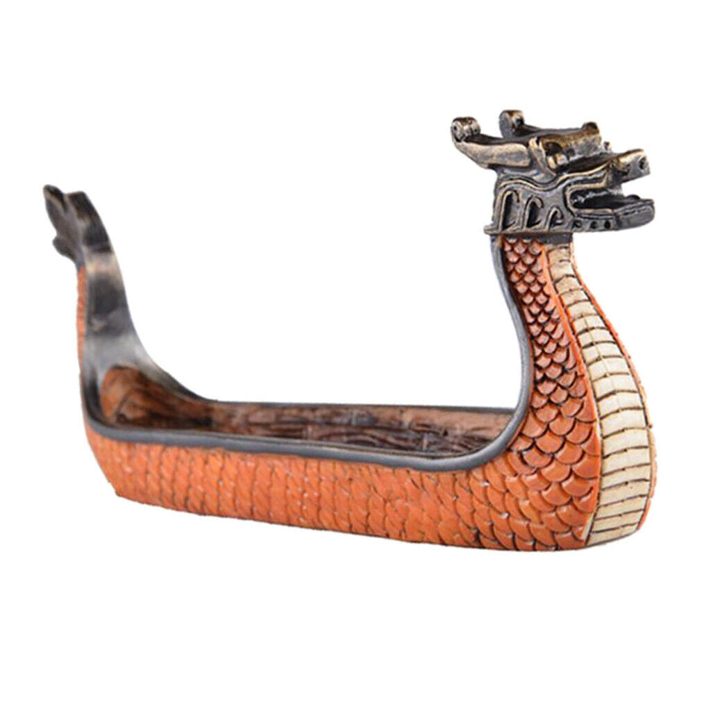 Dragon On Viking Boat Ornament Incense Burner