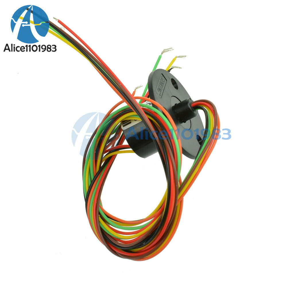 5PCS 12.5mm 300Rpm 6 Circuits Wires Capsule Slip Ring AC 240V Test Equipment