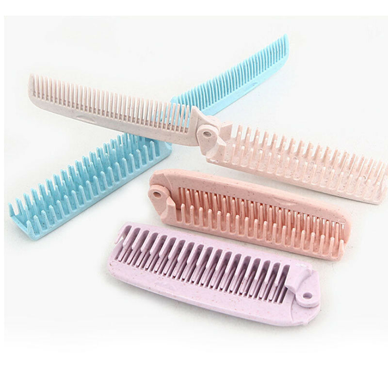 hairdressing portable folding comb hair brush pocket travel anti-static c.l8