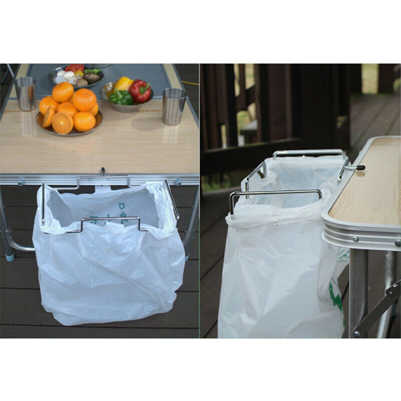 Door Garbage Trash Bag Towel Can Rack Holder Kitchen Tool BBQ Camping Outdoor SJ