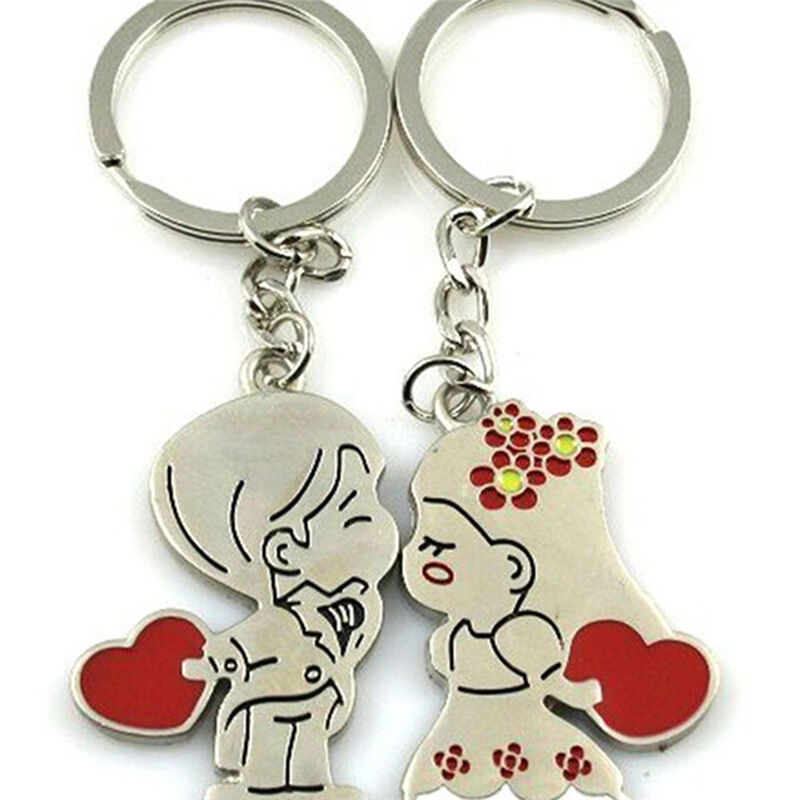 Novelty Items Casual Couple Love Keychain Cartoon Key Chain Lovers Key Rin.l8