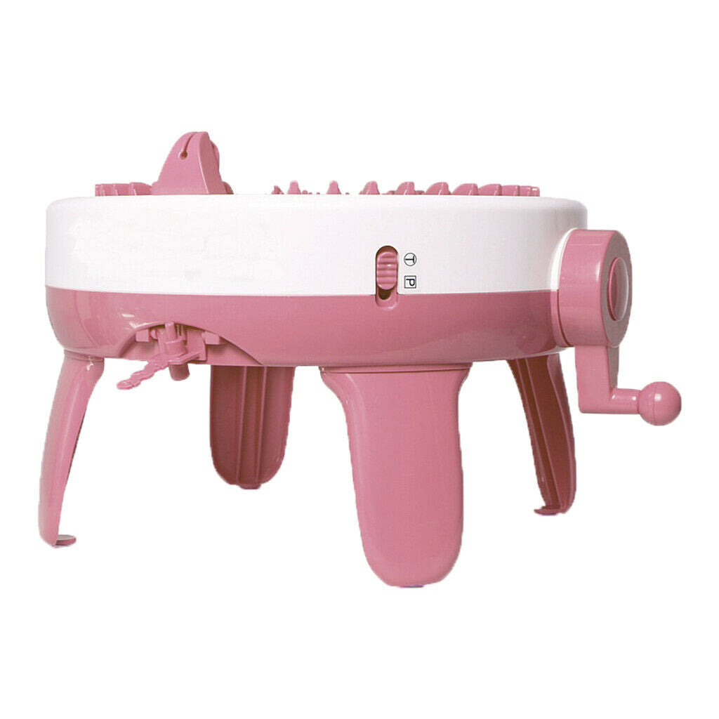 Kids Children Large Plastic Hand Rotating Loom Knitting Machine DIY Hat Toys