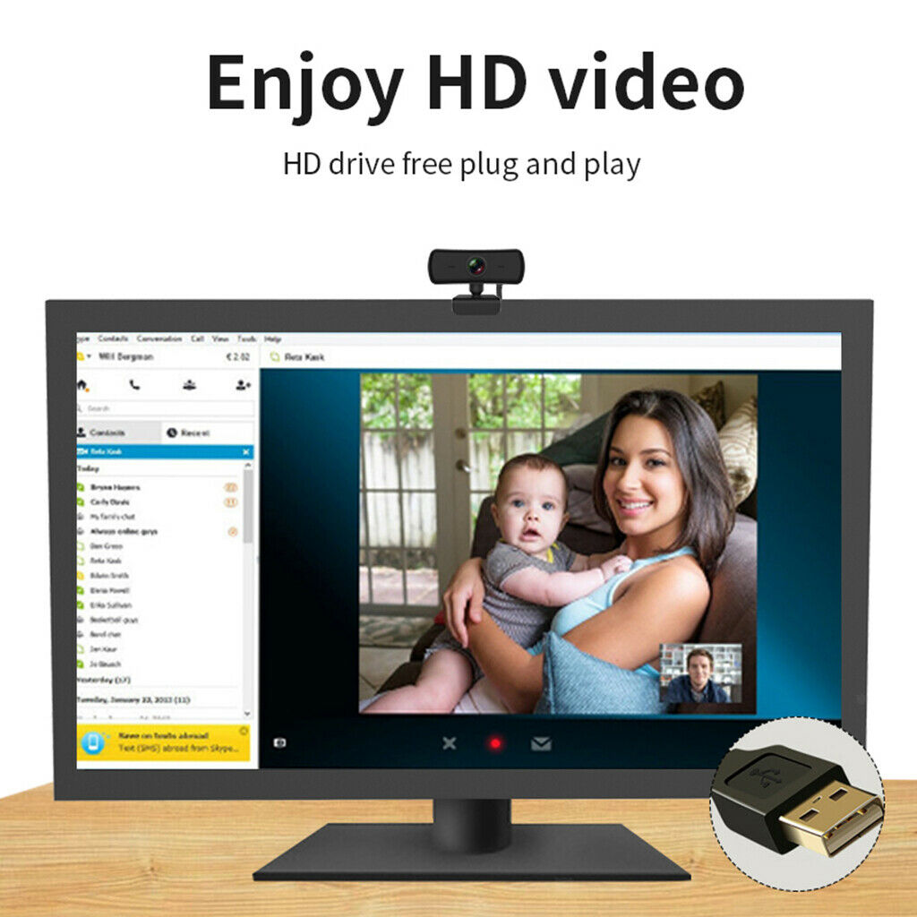 Digital 1440P HD Webcam Autofocus USB 2.0 Camera for PC Laptop Desktop