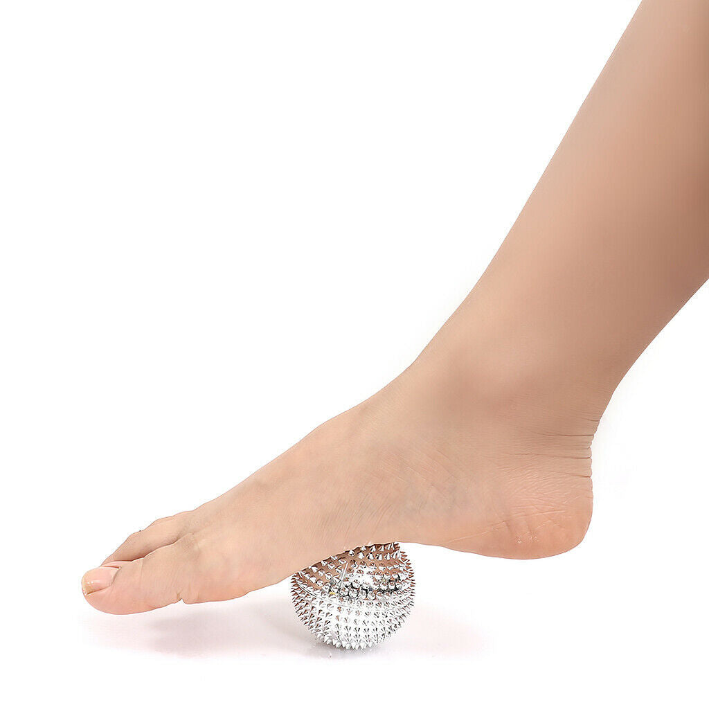 2pcs Palm Deep Tissue Spiky   Point Acupuncture Massage Ball 4.7CM