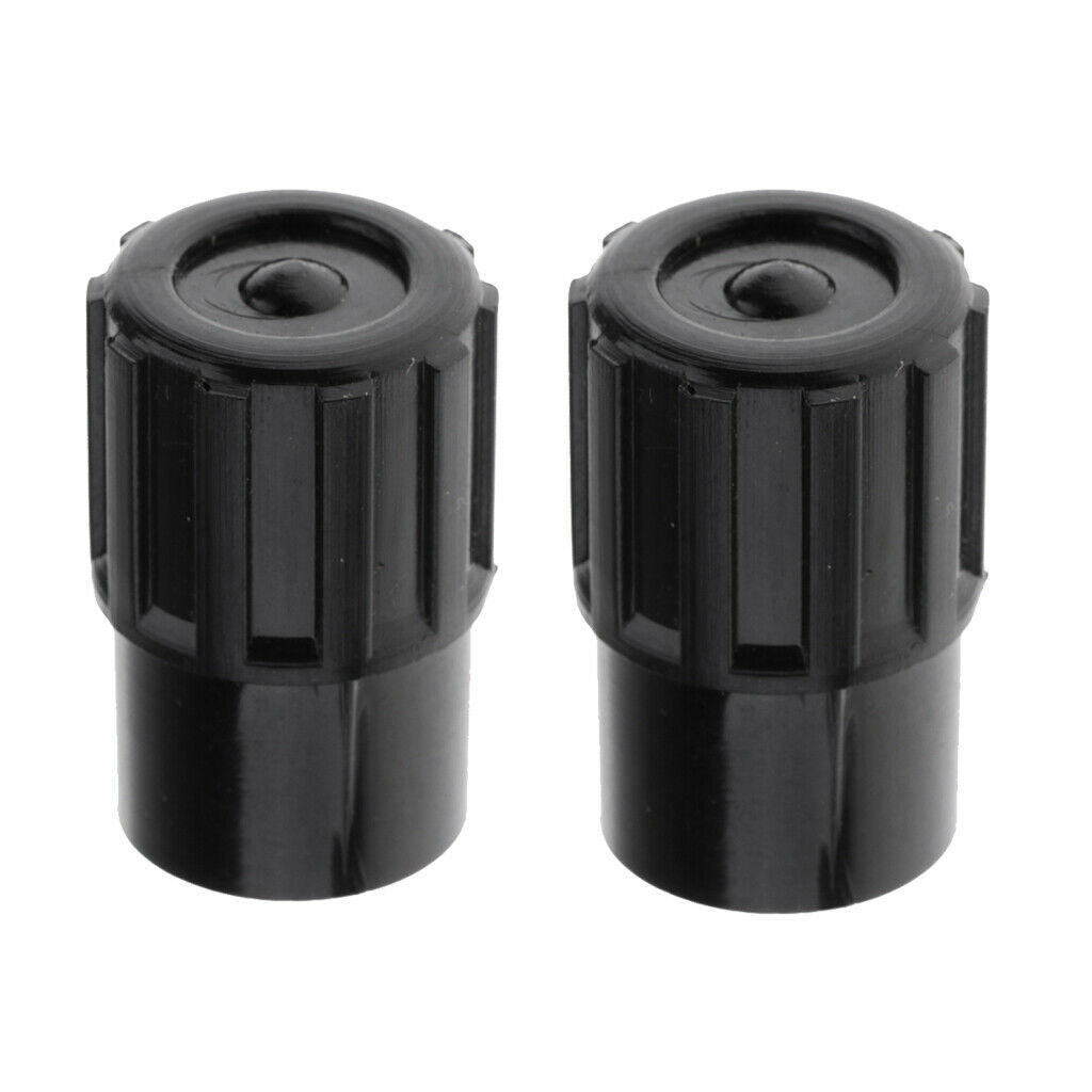 2 pieces plastic saxophone end plugs for tenor sax parts black