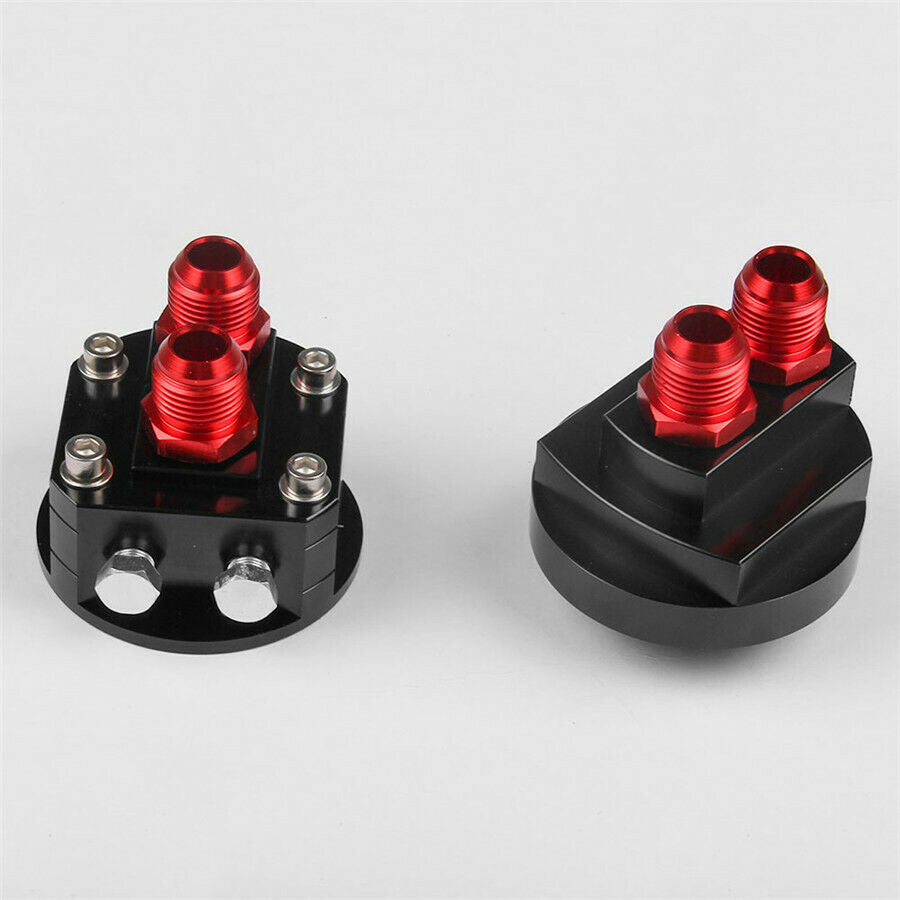 Oil Filter SANDWICH PLATE Adapter fitting Fits M20/UNF threaded Oil Filter KIT