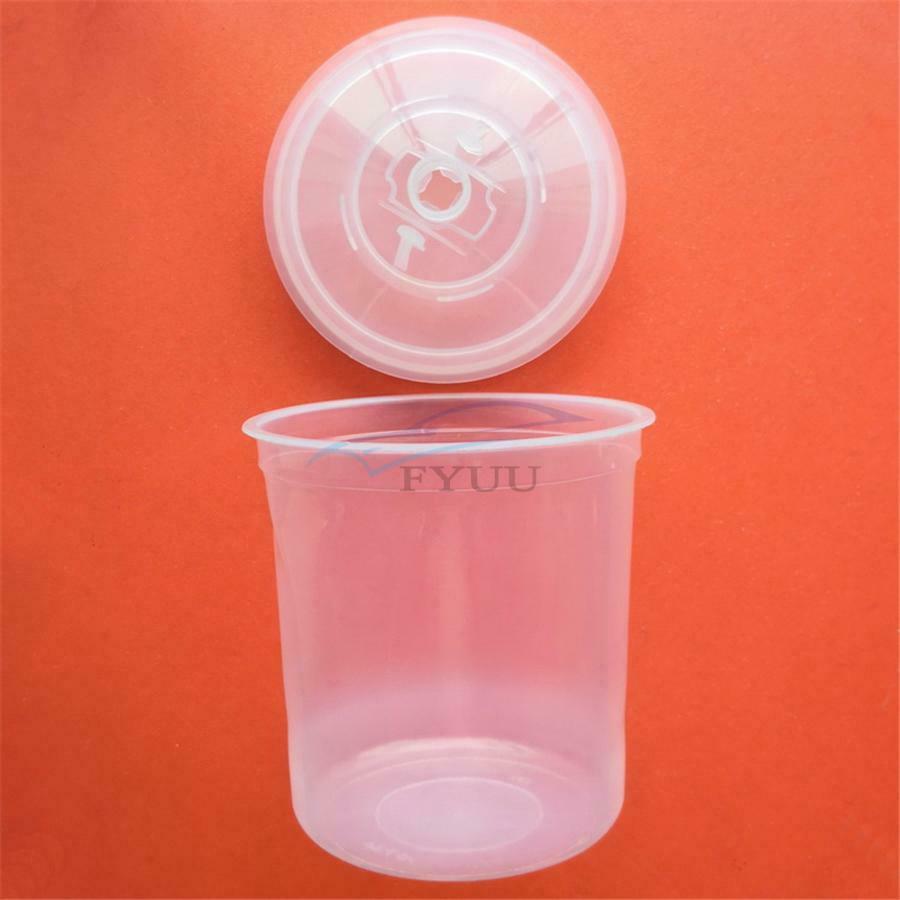 22oz Disposable Paint Cup-1 Hard Cup&Collar For Spray Gun PPS Type H/O Quick Cup