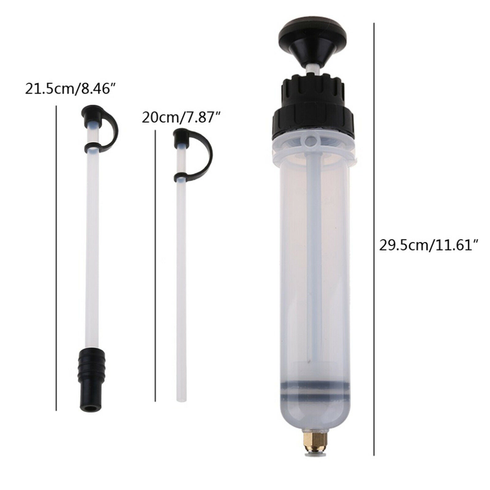 200ML Automotive Oil Fluid Extractor Set Filling Syringe Bottle Manual Pump