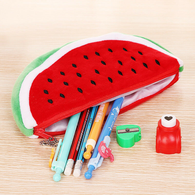 Novelty Large Volume Fruit Watermelon Kids Pencil Bag Pen Case Cosmetic Bag