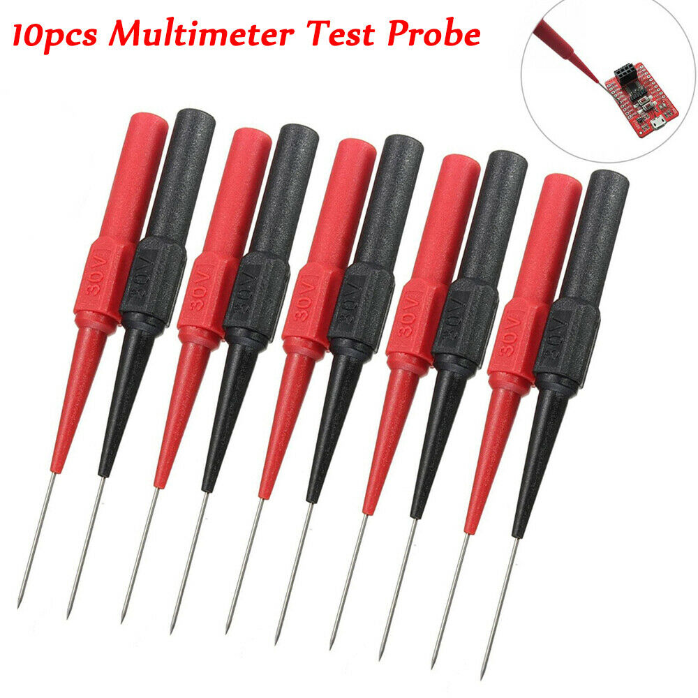 10Pcs New Micro-Needle Multimeter Test Leads To Extend The Back Probe Tip Needle