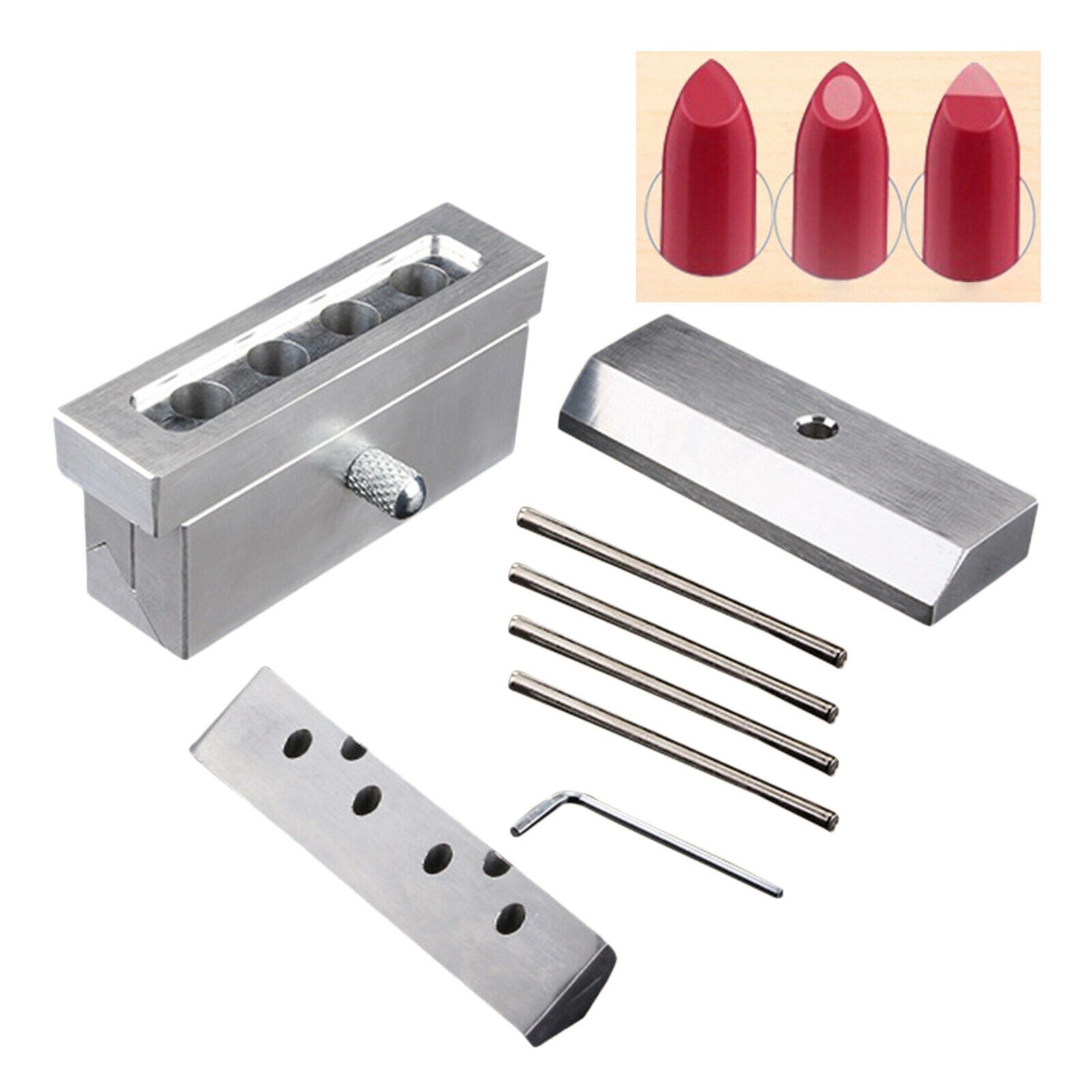 DIY Lipstick Mold Beak Shape Lip Balm Fill Molding Tool Container Kits