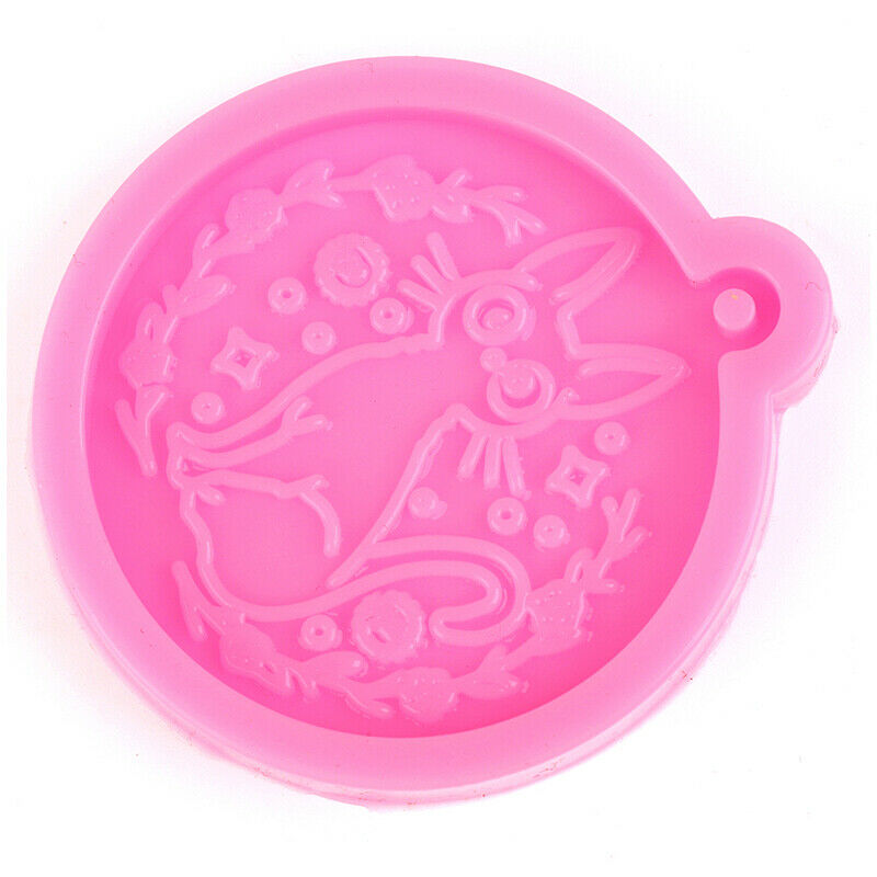 Cat Keychain Mold Pet DIY Craft Keychain Jewelry Pendant Silicone Mold