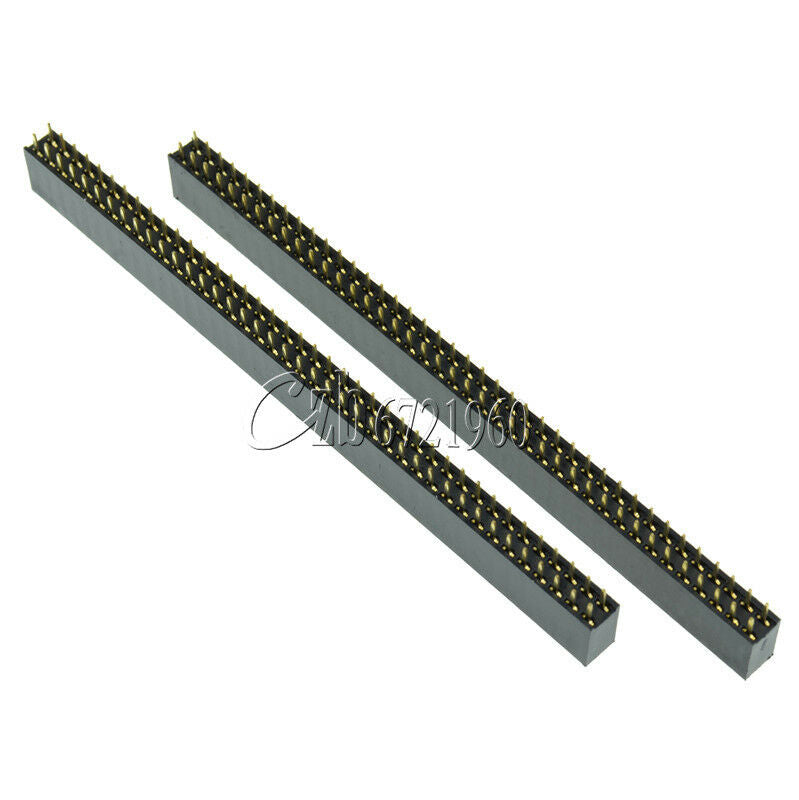 5Pcs 2.54mm 2 x 40 Pin Double Row Female Pin Header