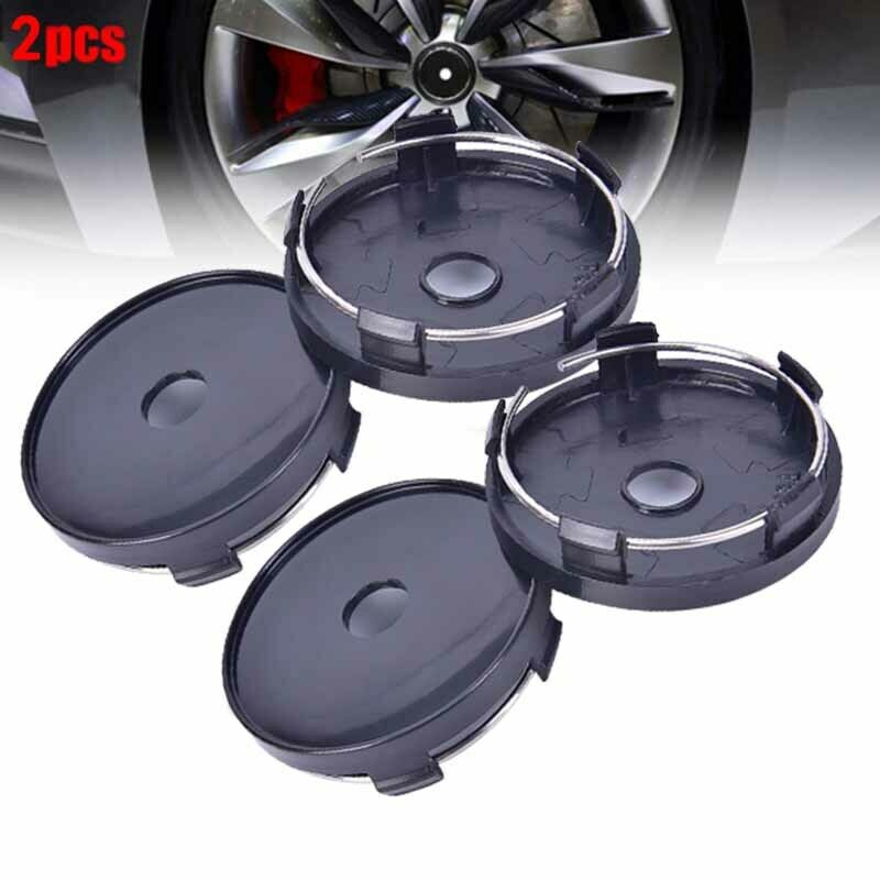 2x 60x58mm Universal Carbon Fiber Surface Auto Wheel Center Hub Caps Cove.l8