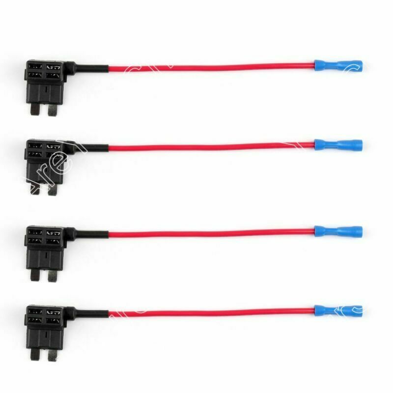 4Pcs Piggy Car Add Circuit ACU Back Pluggable Tap Standard Blade Fuse Holder CN
