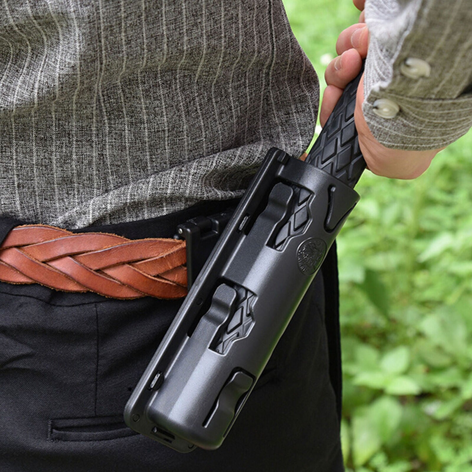 Baton Holder Expandable Plastic Swivelling Baton Case Telescopic Holster US Ship