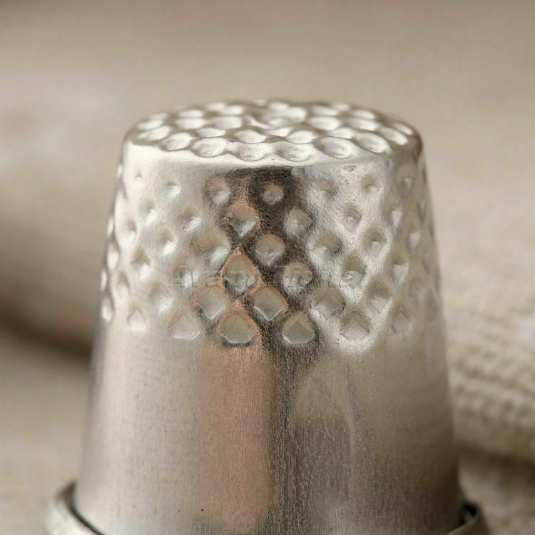 New 3pcs Finger Thimble Sewing Grip Metal Shield Protector Pin Needle Craft Tool