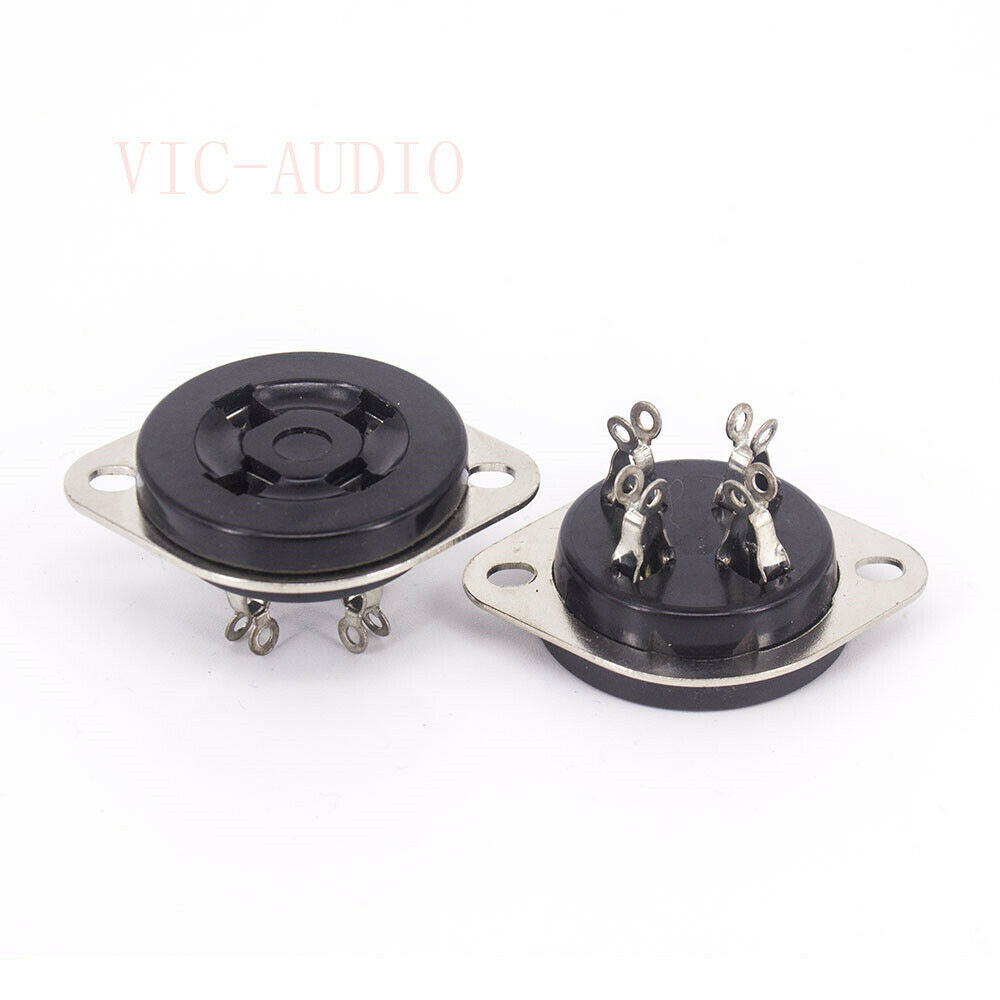 2PCS 4Pin Tube Socket For FU-811 274A 572B 2A3 300B Vacuum Tube Amplifier DIY