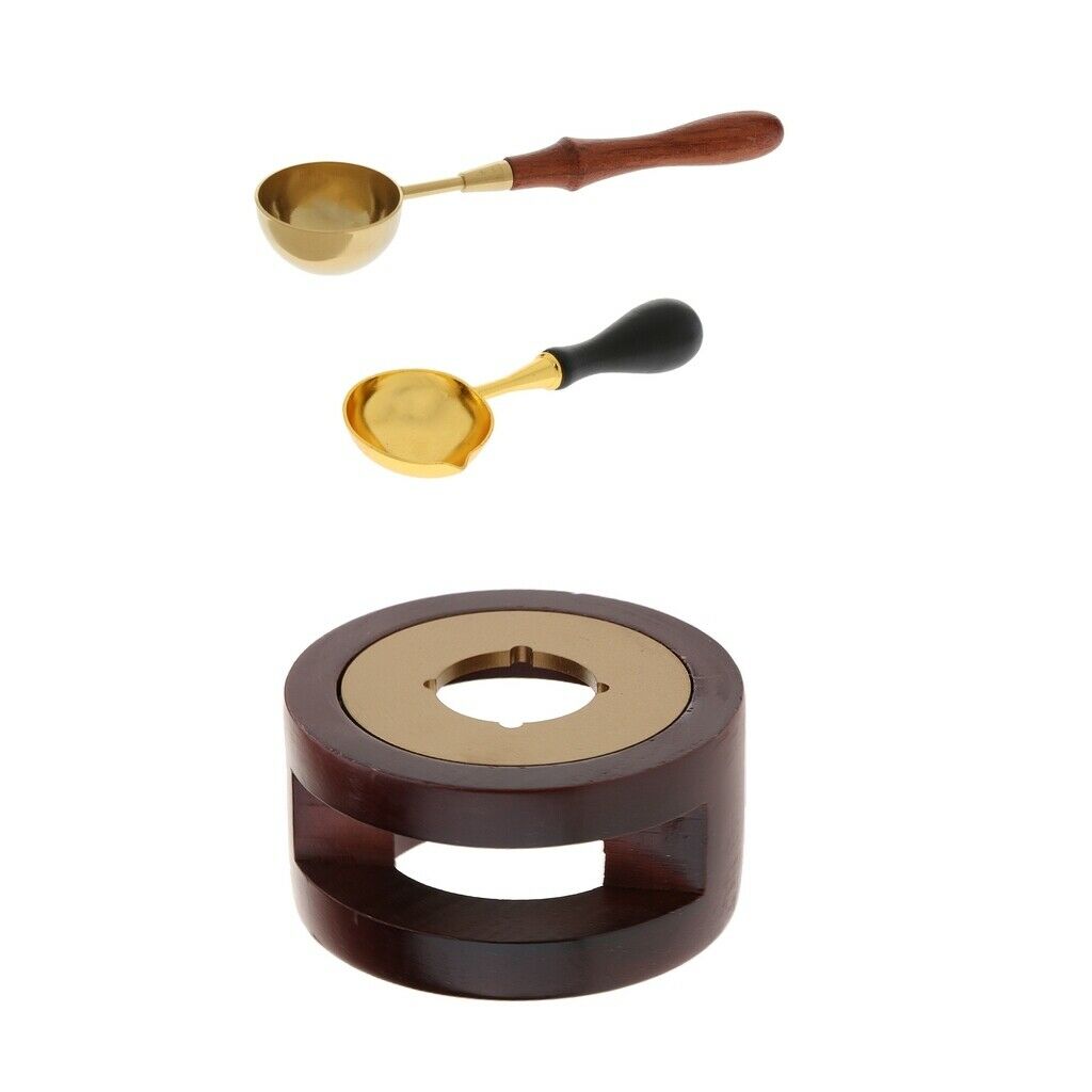 Set of 3pcs Wax Bead Seal Melting Spoon Furnace Heater Combo Kit