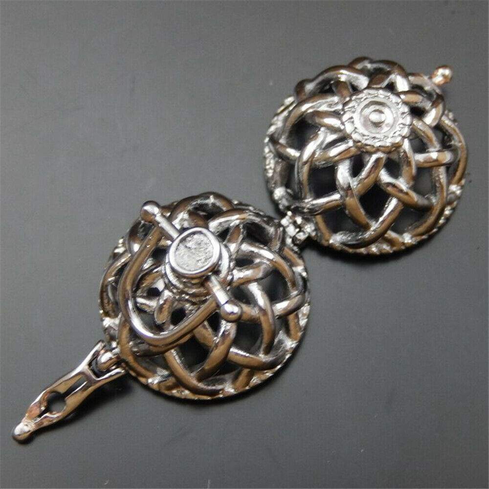 2PCS Gun Black Brass Net Hollow Bola Ball Harmony Angle Caller Locket 24*20*26mm