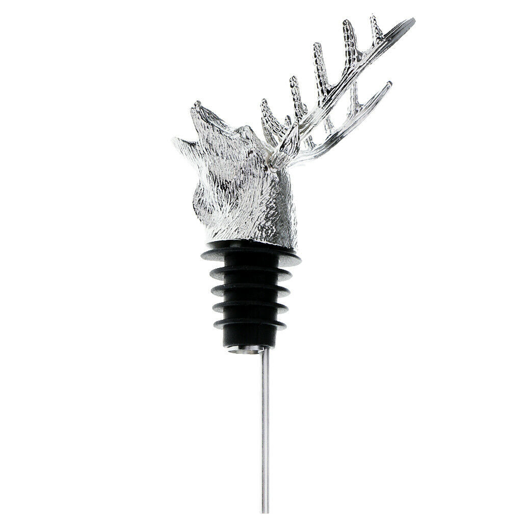 Wine Pourer Shaped Deer Head Decorative Accessory For
