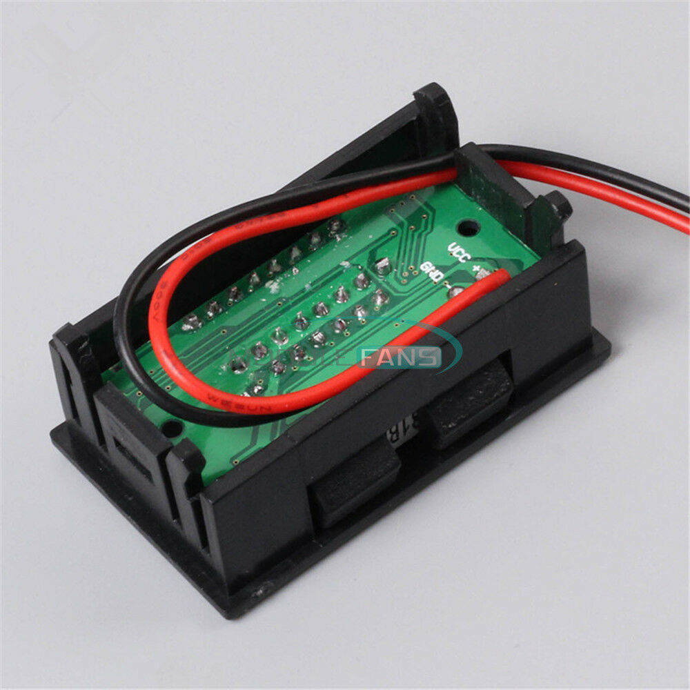 For 12V Lead-acid Battery Charge Level Blue Indicator Voltmeter Stable