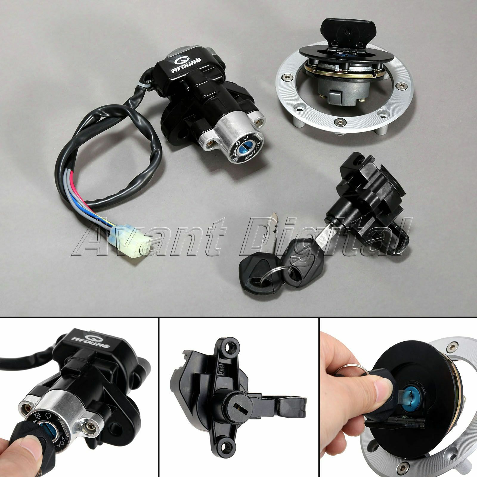 Ignition Switch Lock  Fuel Gas Cap Key For Suzuki GSF600 GSF1200 Bandit 1995-05