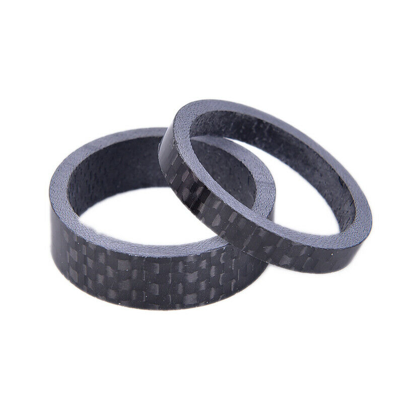 4PCS Full Carbon Fiber Bicycle Spacer Cycling Washer Bike Bicycle Stem Spac BDD