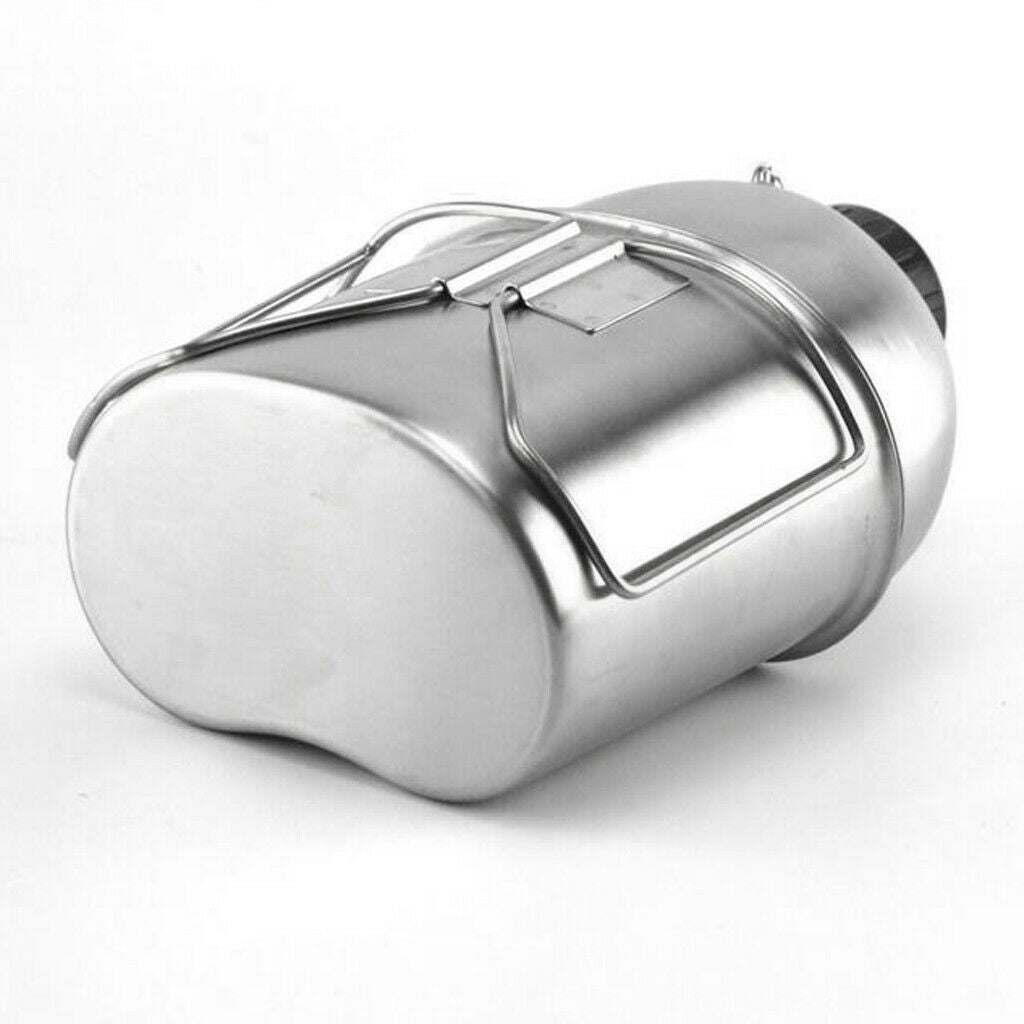 Stainless Steel Canteen Cup Set Outdoor Camping Kettle for Hiking