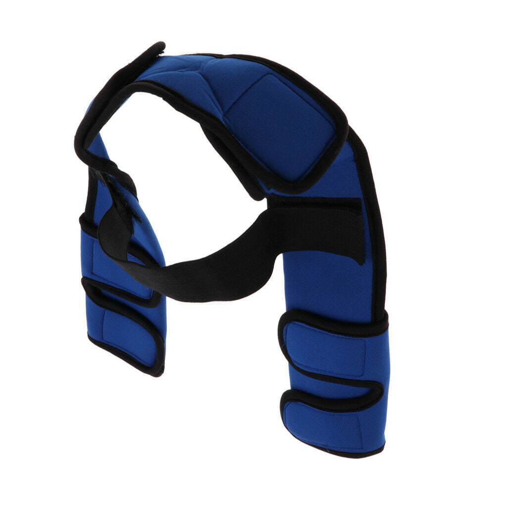 Dog knee joint support front leg compression strut protector blue - w