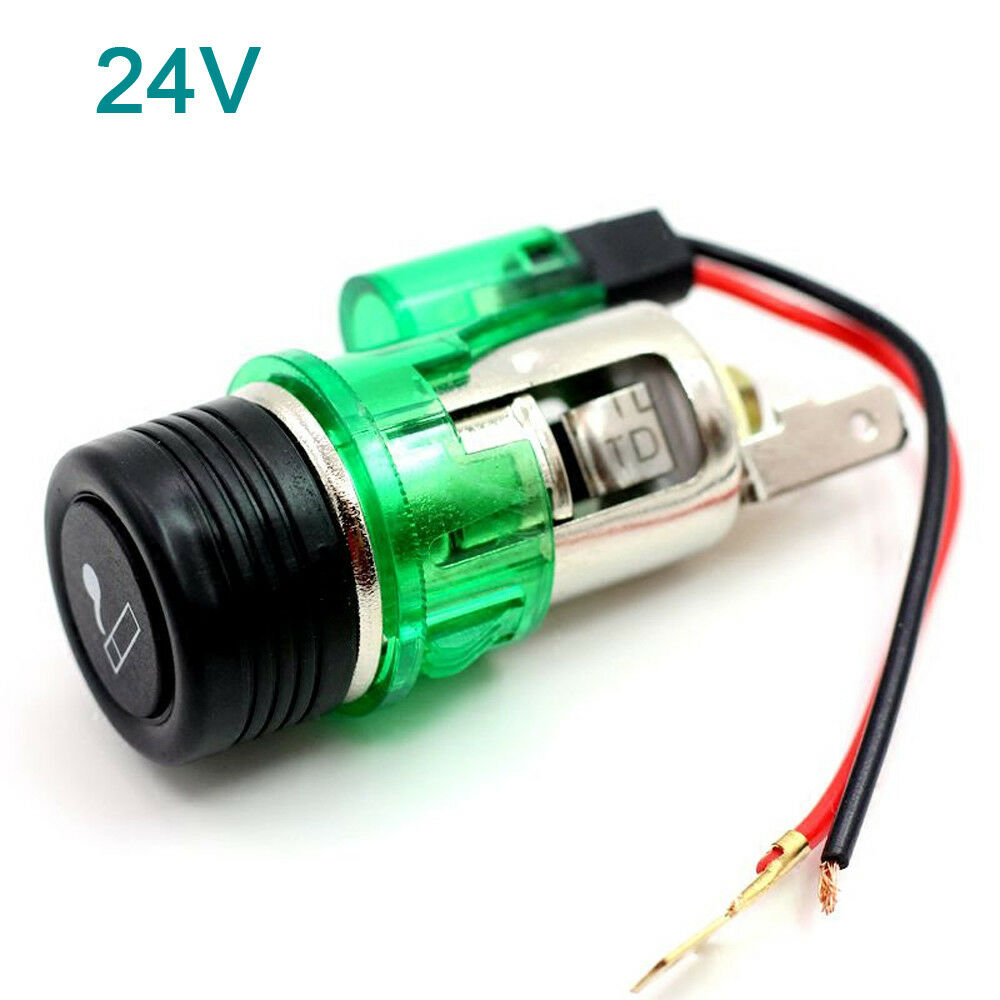 5pcs 24V Waterproof Car Motorcycle Cigarette Lighter Power Socket Plug Outlet