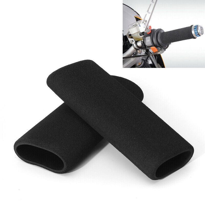 Handlebar Grips Sponge Foam Levers Cover Universal Anti Slip Motorcycle ATV Bike