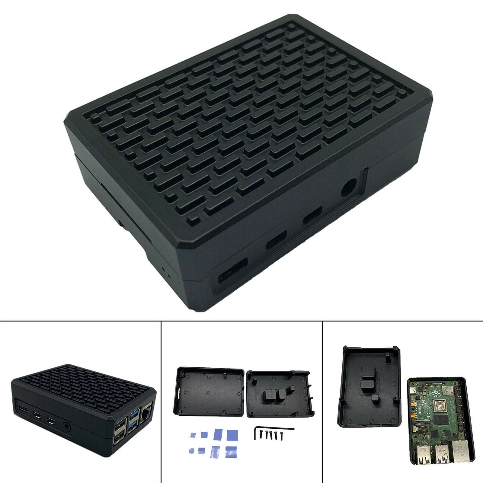 Motherboard Box Enclosure Electronic Components Heatsink for Raspberry Pi 4